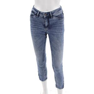 Dream Jeans Women Ankle Cropped Skinny Jeans Blue Low Rise Size 27